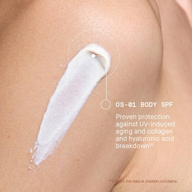 OneSkin BODY SPF OS-01 pump-dispense for easy, mess-free application