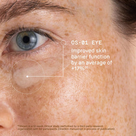 Fragrance-free packaging of OS-01 Eye, ideal for sensitive skin.