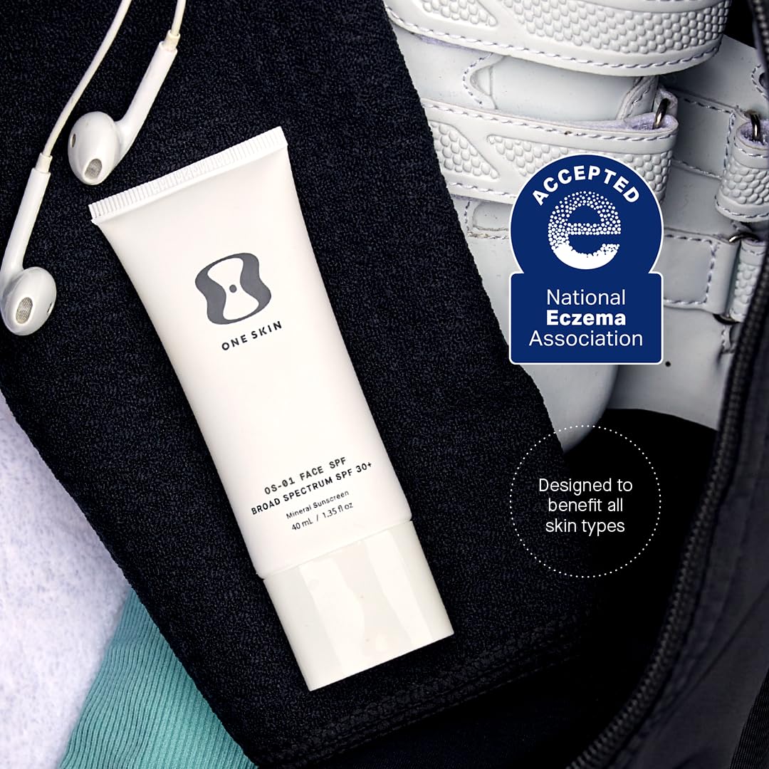 OneSkin FACE SPF OS-01 application demo showing easy massage