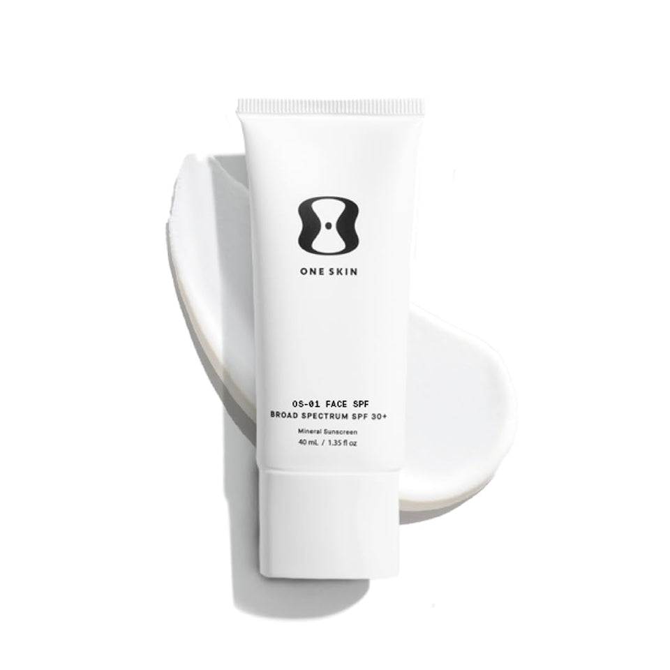 OneSkin FACE SPF OS-01 untinted bottle for clean mineral protection