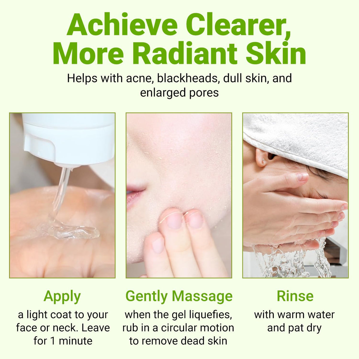 Ongaro Beauty Organic Face Scrub after-use glow close-up
