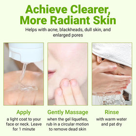 Ongaro Beauty Organic Face Scrub after-use glow close-up