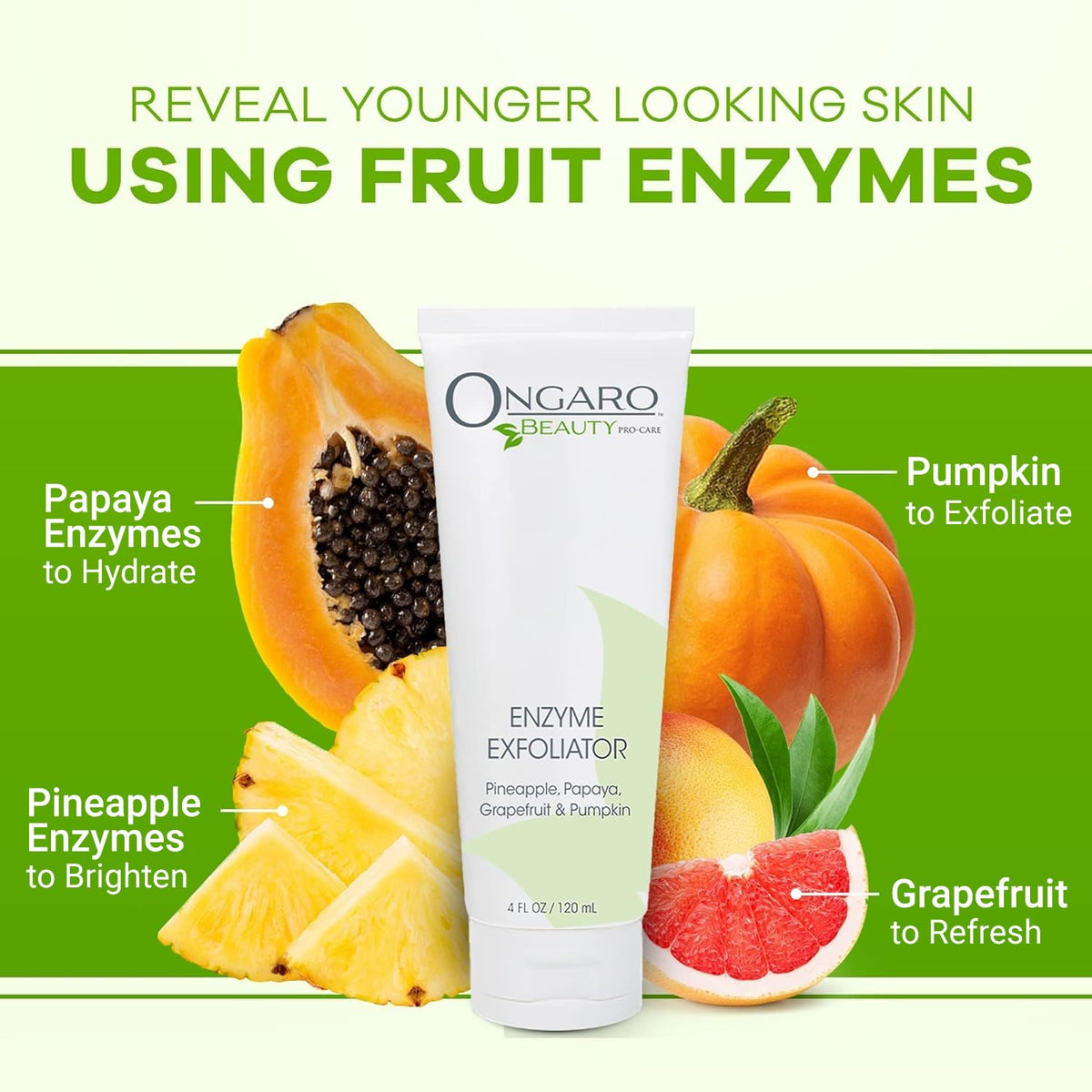 Ongaro Beauty Organic Face Scrub with Aloe Vera and Vitamin C for hydration