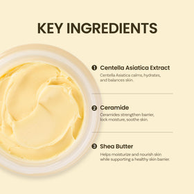 Pump application of ONGREDIENTS Deep Calming Cream demonstrates quick absorption without greasiness.