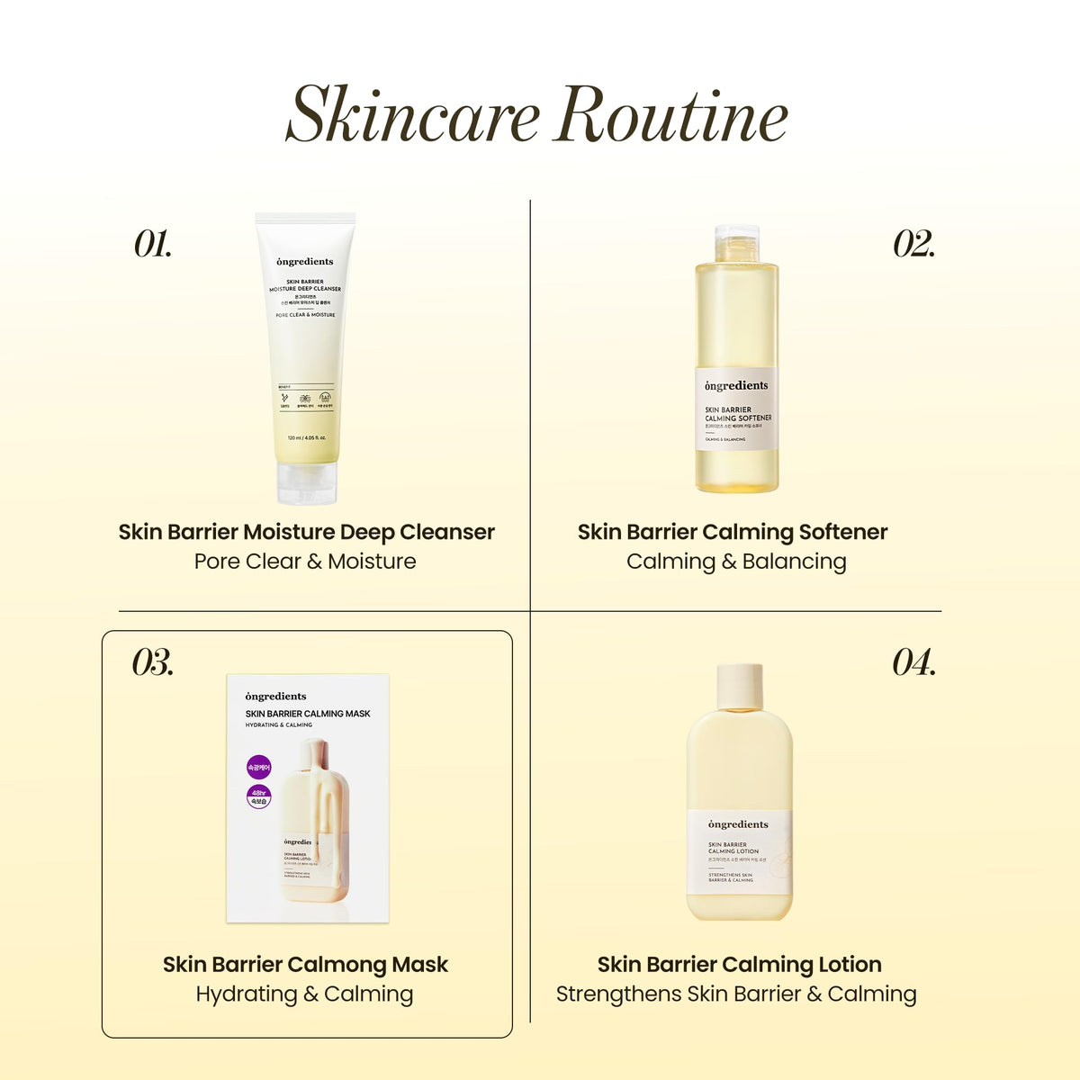 ONGREDIENTS sheet mask for daily use leaves skin soft and refreshed.