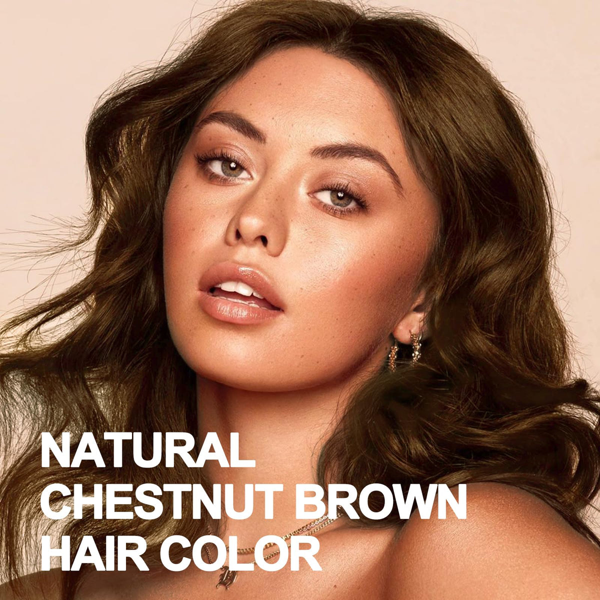 Onilyua Chestnut Brown Hair Dye Shampoo color development on strands
