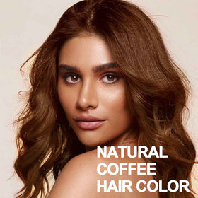 Onilyua coffee hair dye shampoo closeup shows gentle formula delivering depth without irritation.