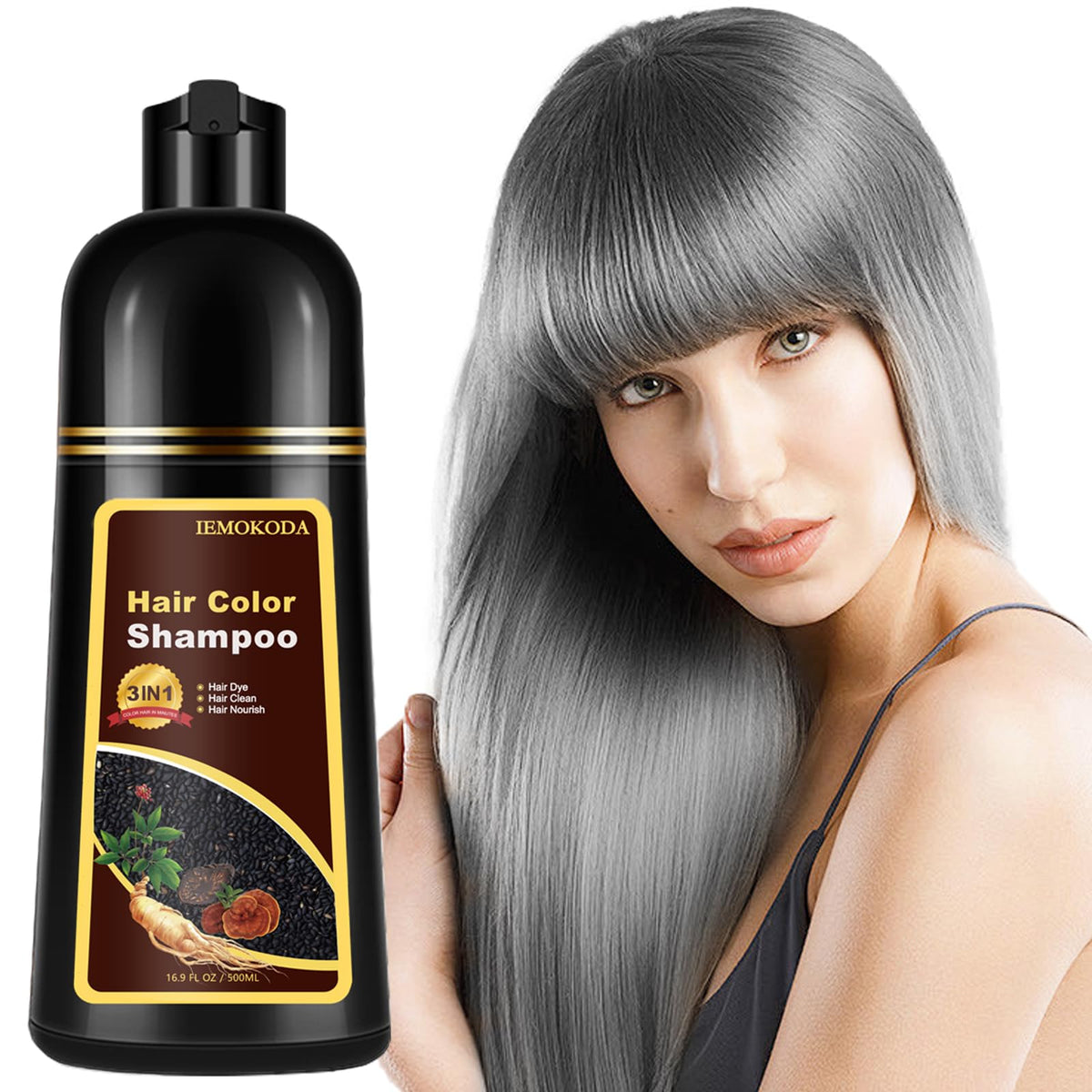 Onilyua natural hair color shampoo bottle for at-home color
