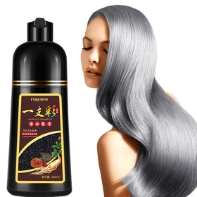 Onilyua silver hair dye shampoo bottle showing quick color and lasting shine