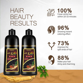 Onilyua silver hair dye shampoo hair color result with vibrant silver glow