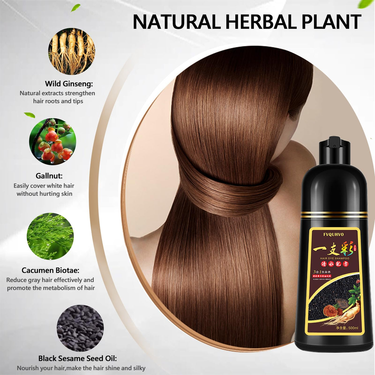 Onilyua silver hair dye shampoo ingredients closeup highlights natural extracts