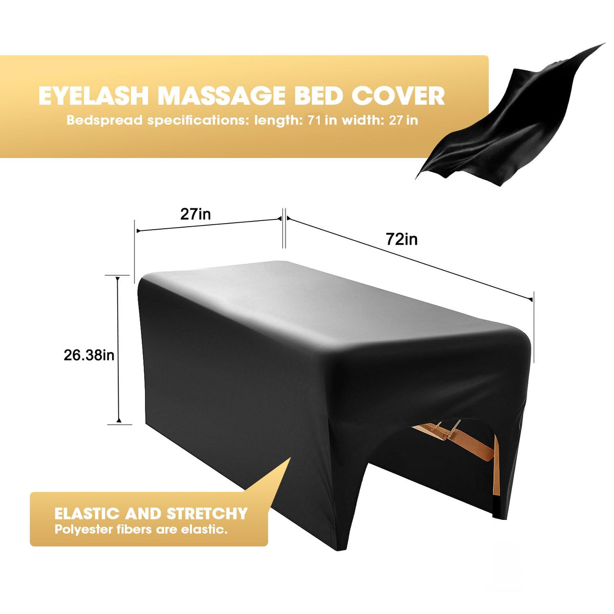Onism lash bed cover is easy to wipe clean between clients.