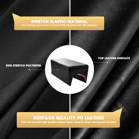 Onism lash bed cover with stretchy sides stays in place during treatments.