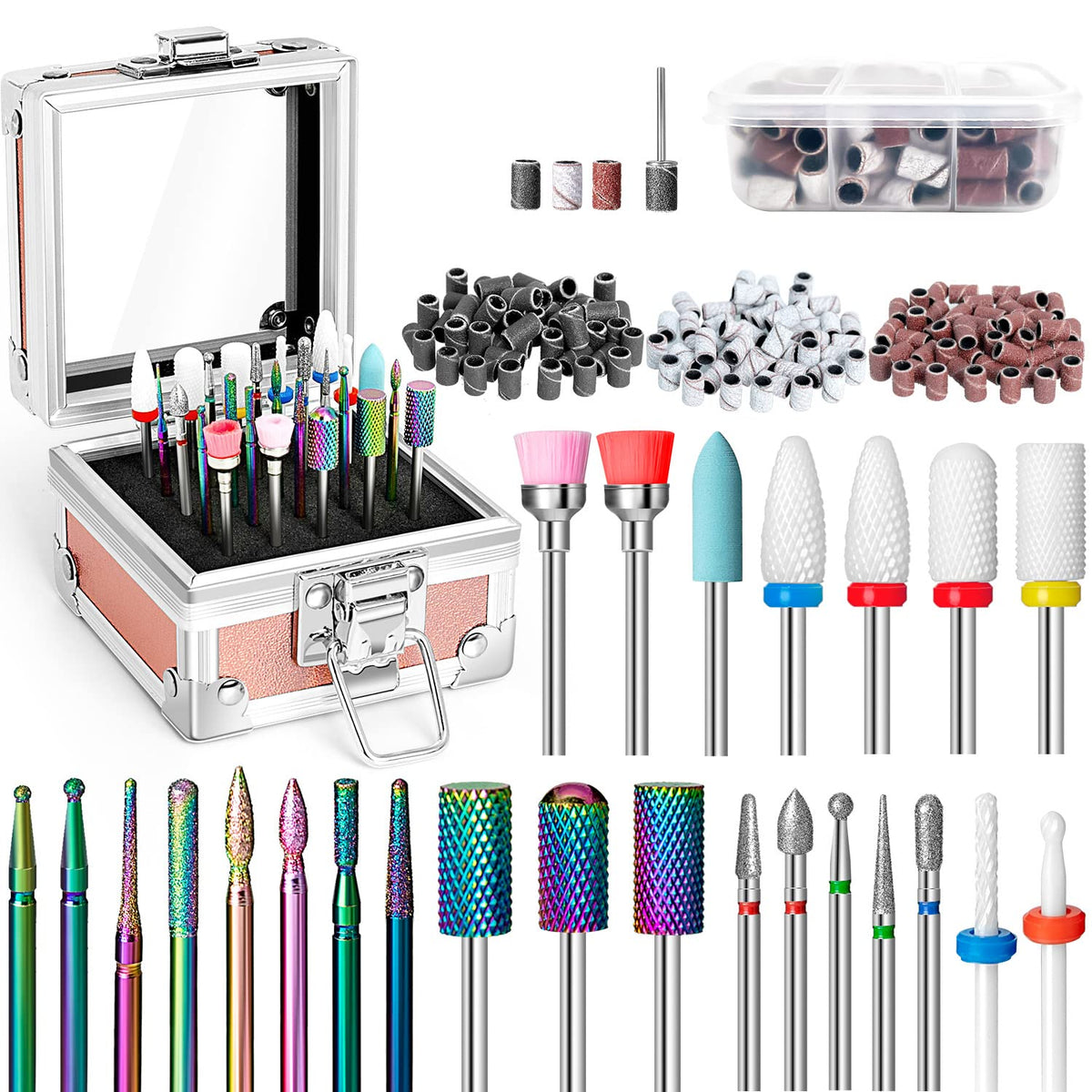 Onism 25Pcs Nail Drill Bits Set for precise acrylic and gel removal.
