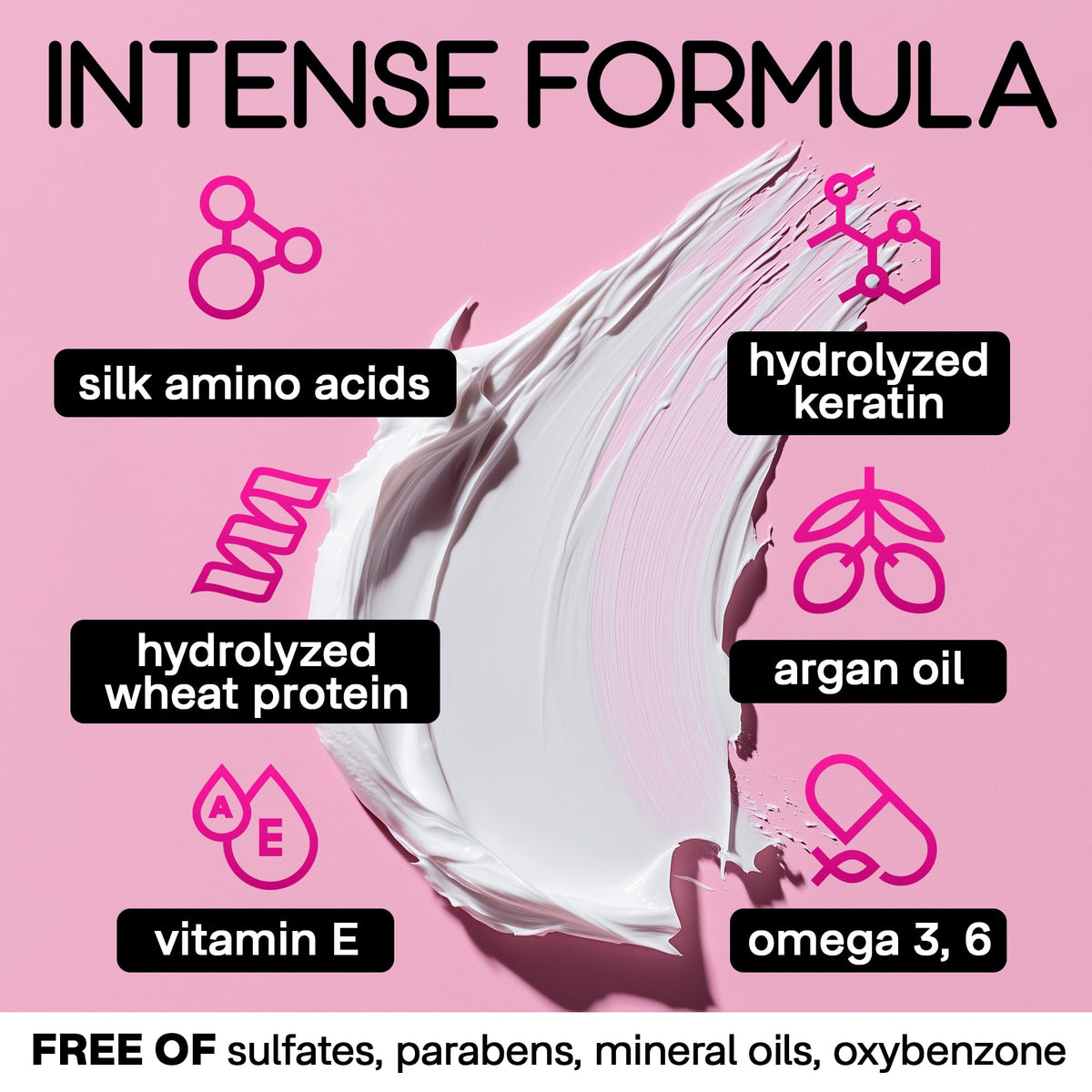 ONLY4HAIR frizz control through conditioning delivers smoother strands.