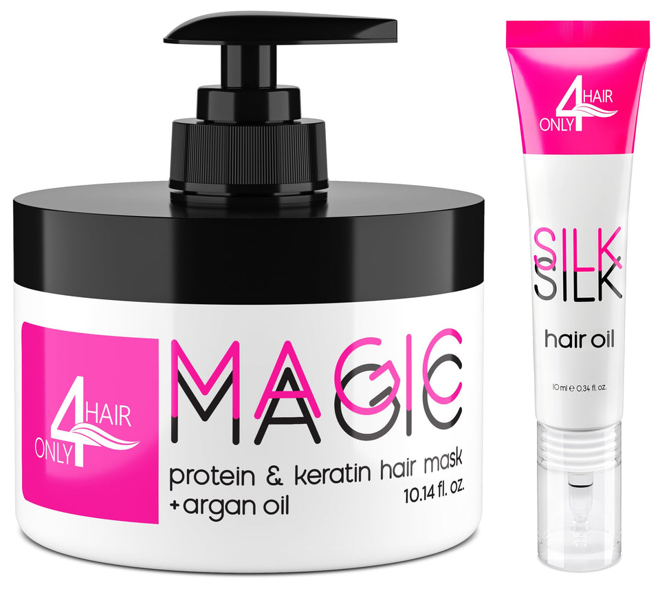 ONLY4HAIR hair repair mask jar closeup for deep conditioning and shine.