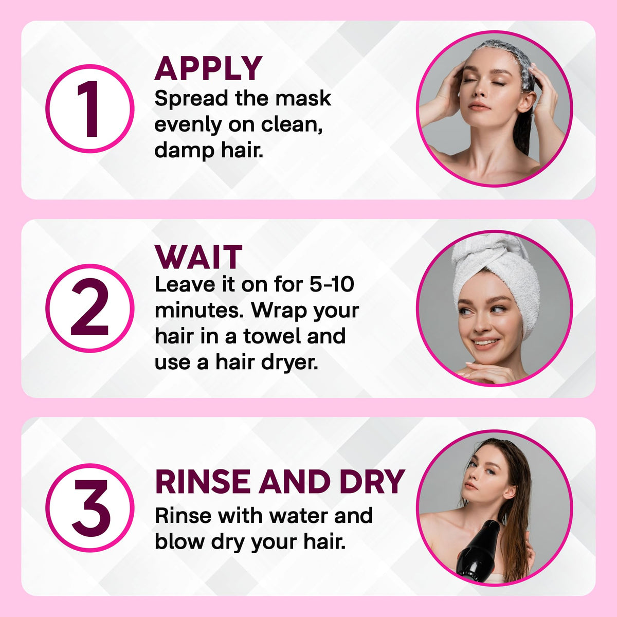 ONLY4HAIR home salon results show easy at-home maintenance.