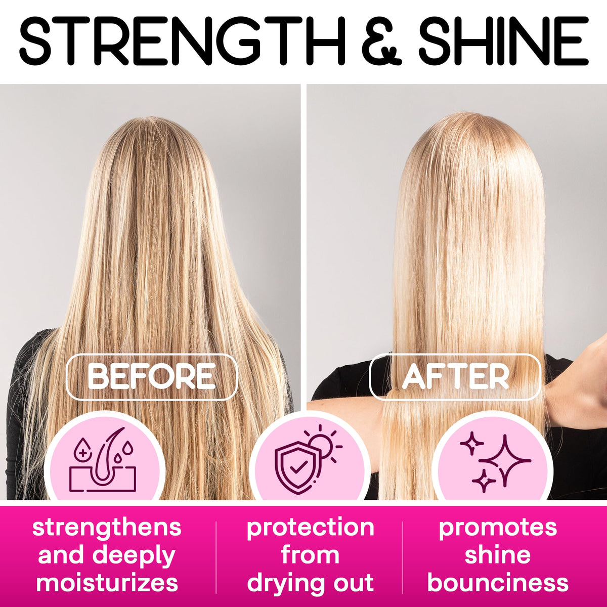 ONLY4HAIR keratin treatment ingredients highlight bond nourishment for damaged hair.