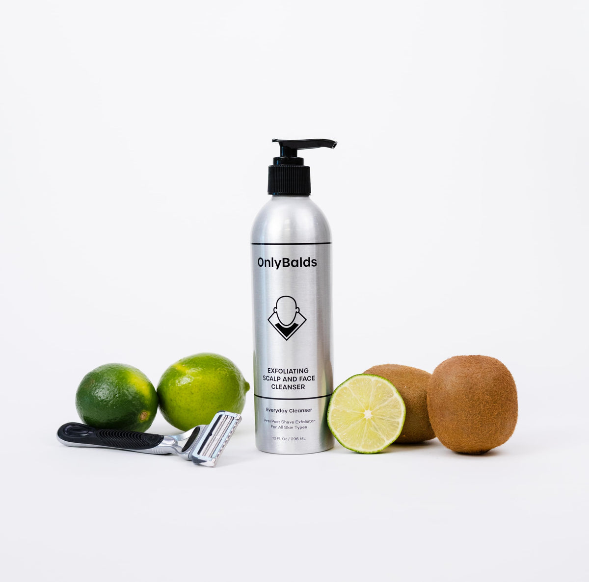 OnlyBalds natural citrus scent aroma for gentle refreshing cleanse.