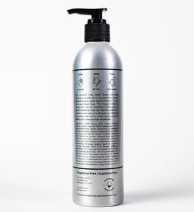 OnlyBalds volcanic ash pumice exfoliation closeup removes dead skin buildup.