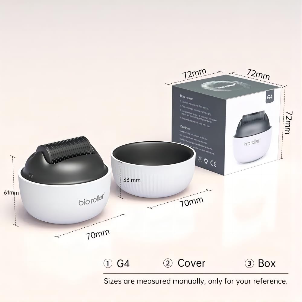 ONLYSKY BEAUTY Derma Roller G4 packaging highlights compact design for easy storage.