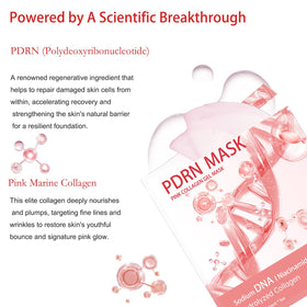 ONMYLOVIN night-time spa routine with pink collagen gel mask