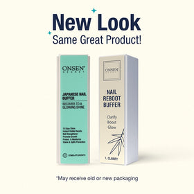 Onsen Secret bundle with buffer block and replacement pads for a complete care kit.