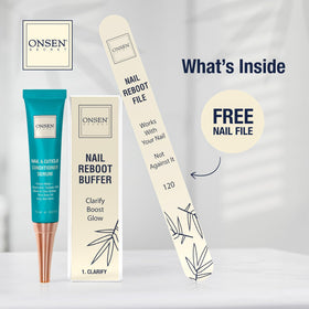 Onsen Secret cuticle serum 15ml nourishes nails and supports hydrated cuticles.