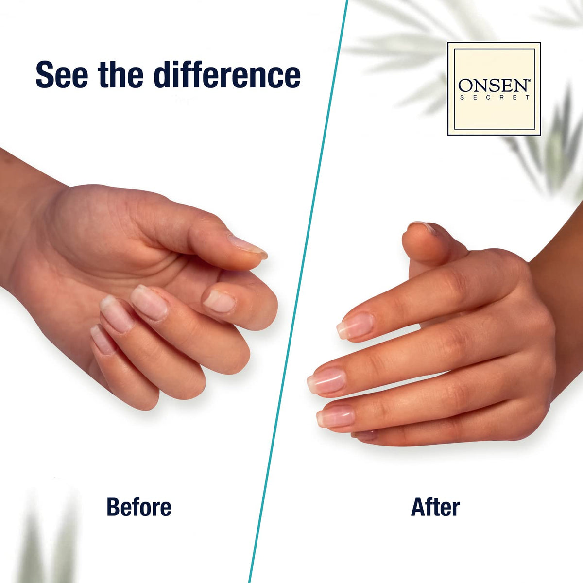 Onsen Secret buffer demonstrating three-way buffing methods for smoother nails and even sheen.