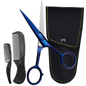 Ontaki beard scissors 5inch midnight blue offer precise grooming and a premium finish.