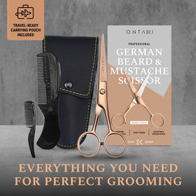 Ontaki ergonomic grip close-up shows ambidextrous comfort during long grooming sessions.