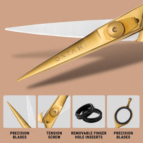 Ontaki Japanese steel blades ensure lasting durability and sharpness.