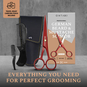 Ontaki travel kit leather case with combs for on-the-go styling
