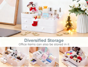 ONXE makeup organizer fits on bathroom counters for quick skincare access