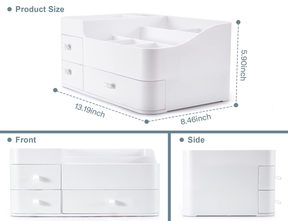 ONXE makeup organizer multiple drawers for small items and jewelry organization