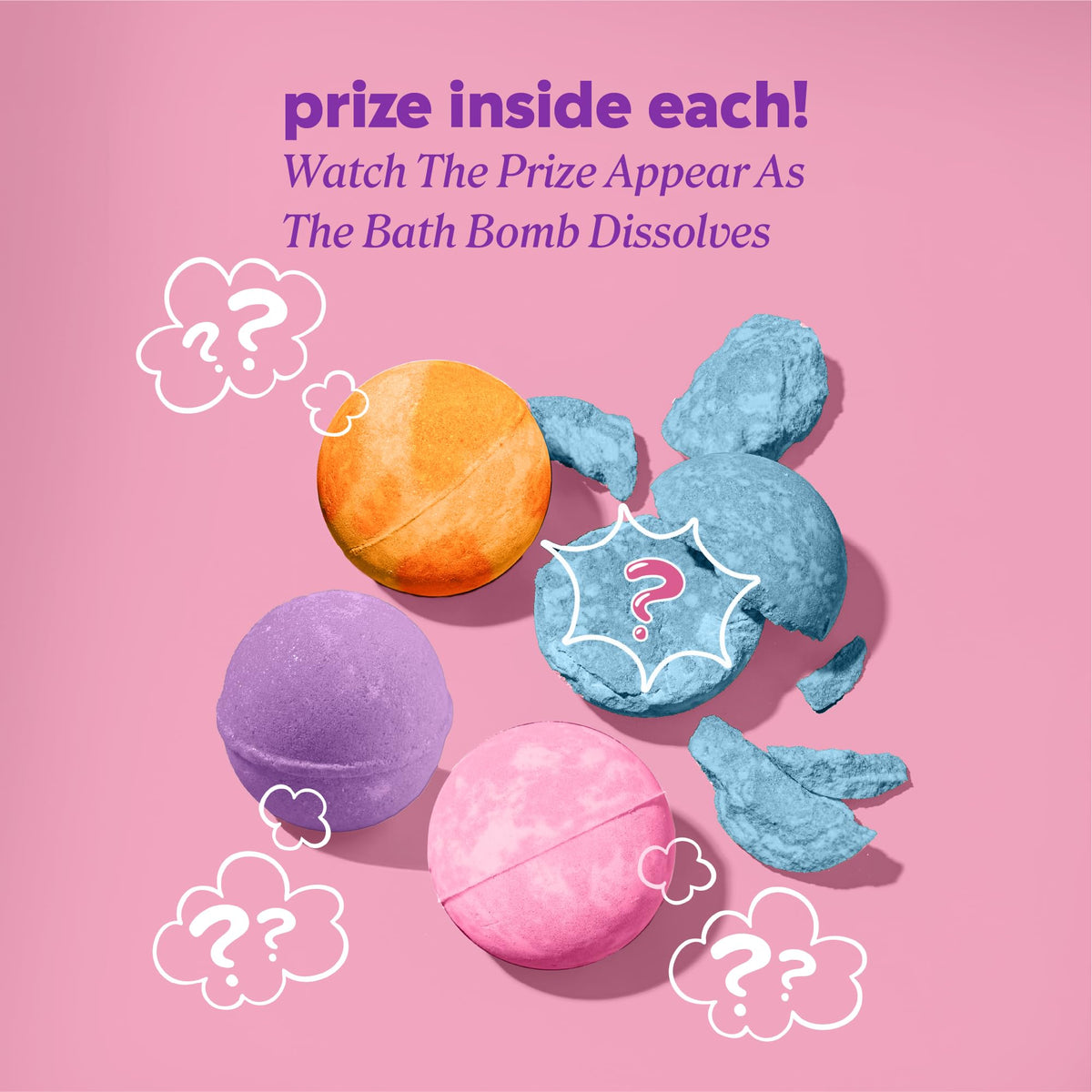 Onyx Professional bath bomb reveals unicorn prize as it fizzes away.