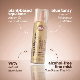 Onyx Squalane and Blue Tansy formula highlights nourishing skin benefits