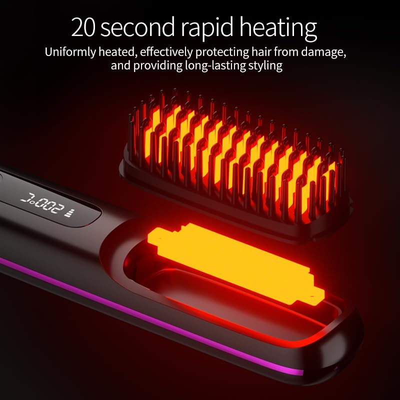 oo&ylyuelang mini hair straightener showing four-speed control for versatile styling.