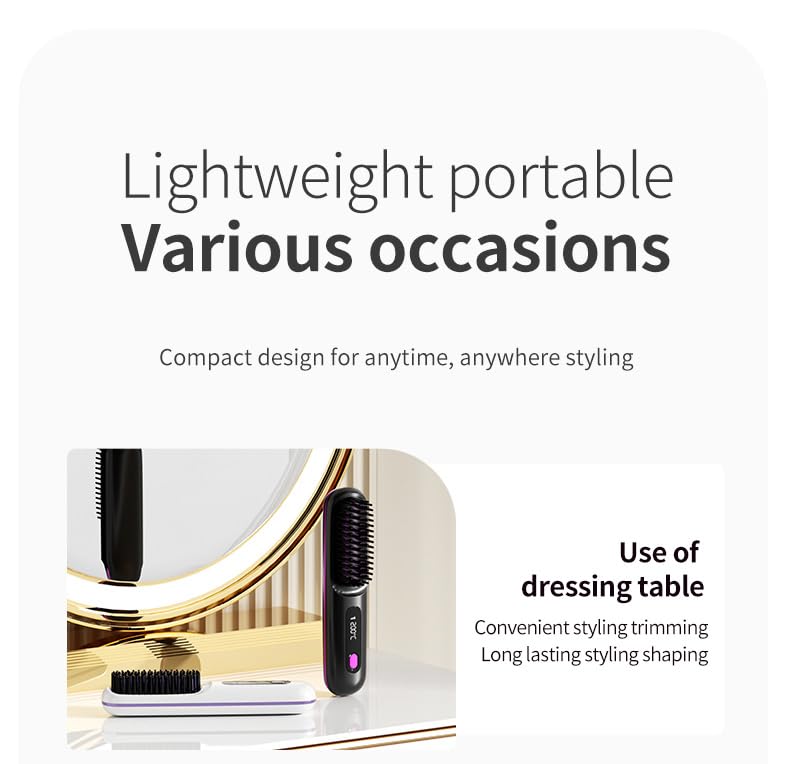oo&ylyuelang mini-straightener delivers salon-like finish on the go.