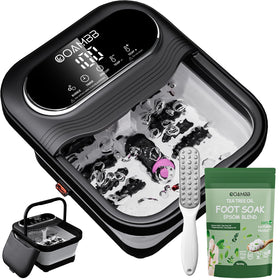 OOAMBB collapsible foot spa with XL touch screen for easy at-home control.