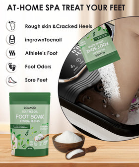 OOAMBB foot spa bubble jet delivers relaxing bubbles for tired feet.