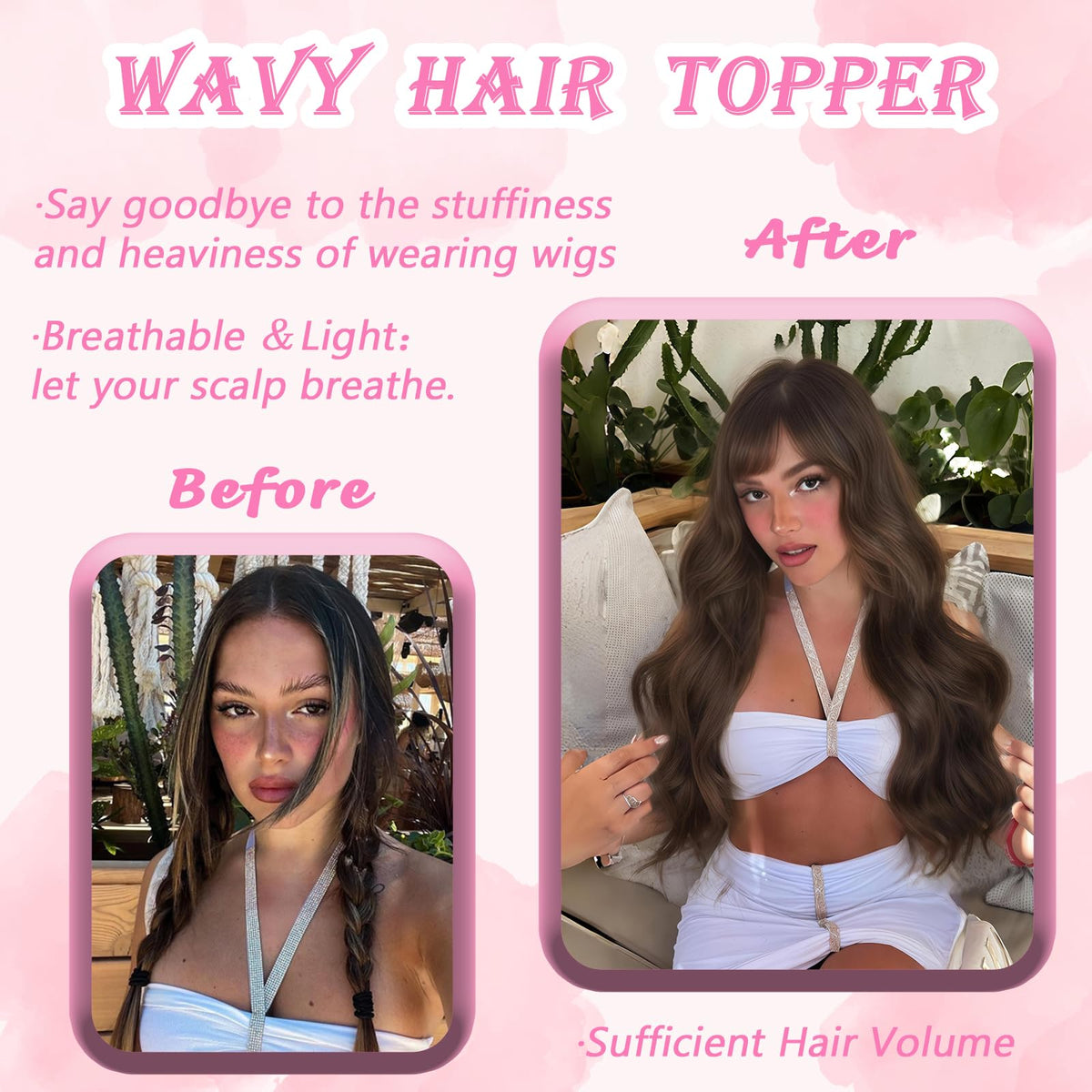 OOPPOO soft silky texture mimics real hair for a natural look