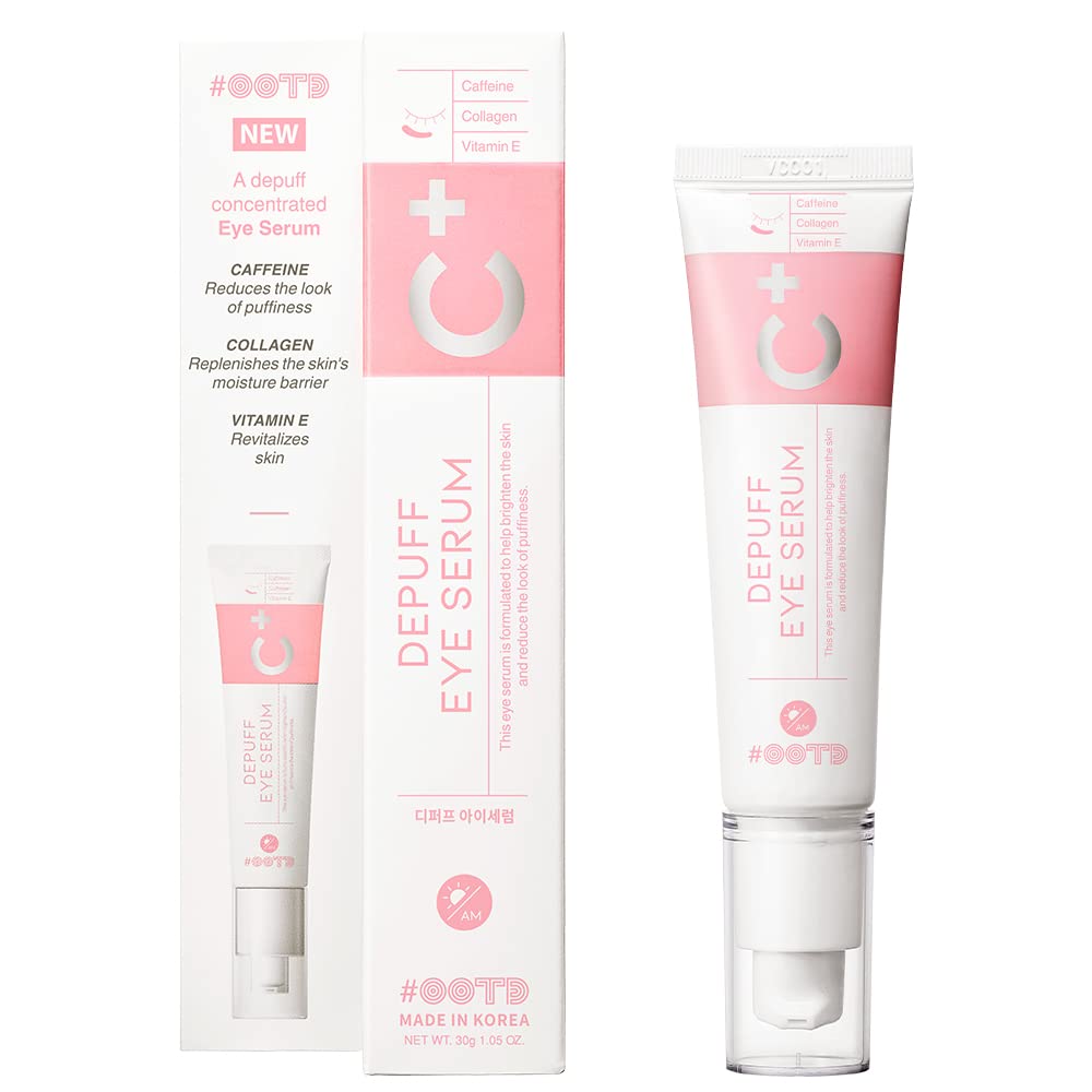 OOTD caffeine under-eye cream bottle brightens and smooths the eye area.