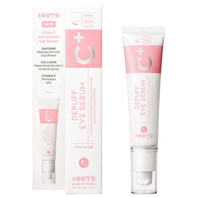 OOTD caffeine under-eye cream bottle brightens and smooths the eye area.