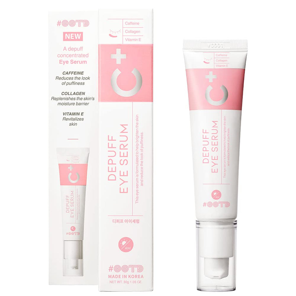 OOTD caffeine under-eye cream bottle brightens and smooths the eye area.