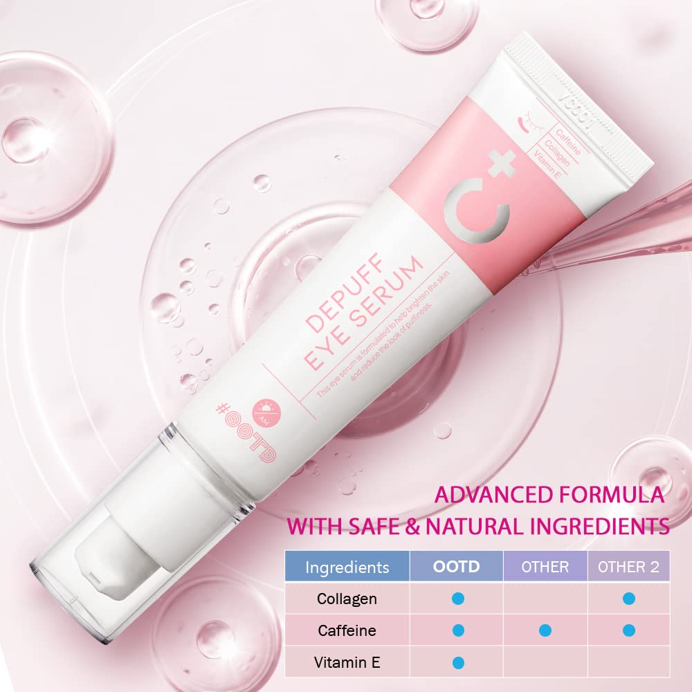 OOTD caffeine under-eye cream 30g image for daily eye care.