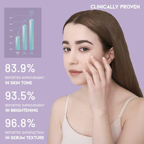 Dabbing OOTD eye cream around the eye area for overnight moisture.