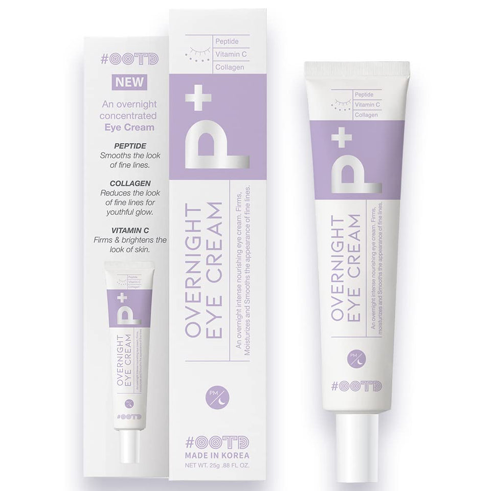 OOTD eye cream packaging highlights vegan certification and clean design.