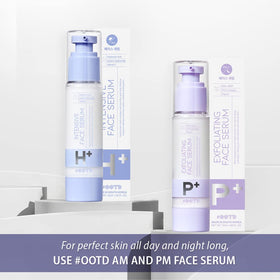 OOTD Gel-like serum swatch illustrating hydration and glow