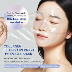 OOTD hydrogel texture close-up emphasizing smooth, refreshed skin after use